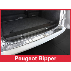 Nerez kryt- ochrana prahu zadního nárazníku Peugeot Bipper 2007+