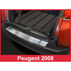 Nerez kryt- ochrana prahu zadního nárazníku Peugeot 2008 2012+