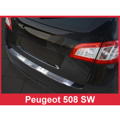 Nerez kryt- ochrana prahu zadního nárazníku Peugeot 508 SW 2011+