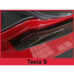 Carbon kryt- ochrana prahu zadního nárazníku Tesla S 2012-17