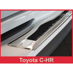 Carbon kryt- ochrana prahu zadního nárazníku Toyota C-HR 2016+