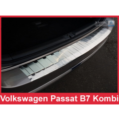 Nerez kryt- ochrana prahu zadního nárazníku Volkswagen Passat B7 kombi 2011-14