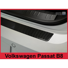Carbon kryt- ochrana prahu zadního nárazníku Volkswagen Passat B8 2014+