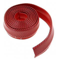 Univerzální spodní pružný  lip s podlepením červený  karbon vzor 