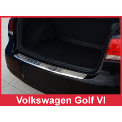 Nerez kryt- ochrana prahu zadního nárazníku Volkswagen Golf VI 2008-12