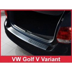 Nerez kryt- ochrana prahu zadního nárazníku Volkswagen Golf V kombi 2007-09