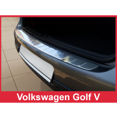 Nerez kryt- ochrana prahu zadního nárazníku Volkswagen Golf V 2003-08