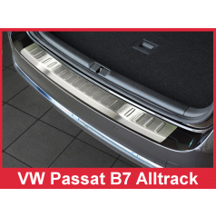 Nerez kryt- ochrana prahu zadního nárazníku Volkswagen Passat B7 Alltrack 2012+