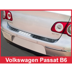 Nerez kryt- ochrana prahu zadního nárazníku Volkswagen Passat B6 2005-10