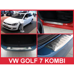Nerez kryt- sestava-ochrana prahu zadního nárazníku+ochranné lišty prahu dveří VW Golf VII kombi 2012-16