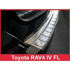 Nerez kryt- ochrana prahu zadního nárazníku Toyota Rav4 IV FL 2016-17