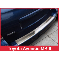 Nerez kryt- ochrana prahu zadního nárazníku Toyota Avensis II Mk kombi 2002-09
