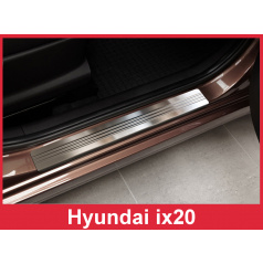 Nerez ochranné lišty prahu dveří 2ks Hyundai i20 2010-16