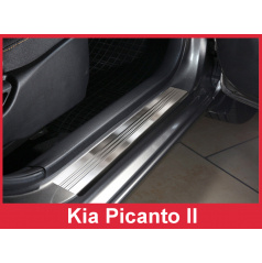 Nerez ochranné lišty prahu dveří 2ks Kia Picanto 2 2011-17