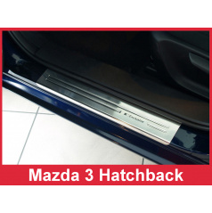 Nerez ochranné lišty prahu dveří 4ks Mazda 3 Htb. 2013-17