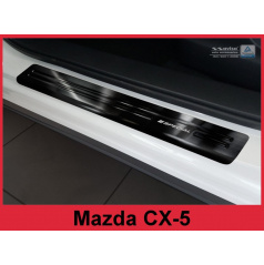 Nerez ochranné lišty prahu dveří 4ks Special černé Mazda CX-5 2008-17