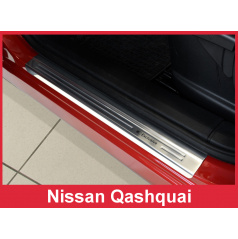 Nerez ochranné lišty prahu dveří 4ks Nissan Qashqai 2007-13