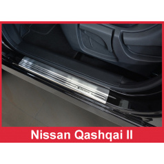 Nerez ochranné lišty prahu dveří 4ks Nissan Qashqai 2 2014-17