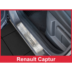 Nerez ochranné lišty prahu dveří 4ks Renault Captur 2013-16