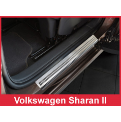 Nerez ochranné lišty prahu dveří 4ks Volkswagen Sharan 2 2010-16