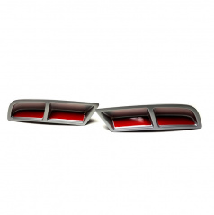 Škoda Superb III - spoilery zadního difuzoru alu - glowing red