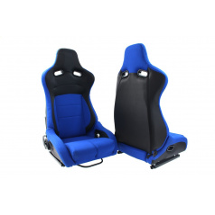 Sportovní polohovatelná sedačka A1 RACING FLURIO modrá