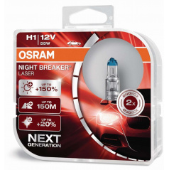 Žárovka Osram Night Breaker Laser NG H1 +150% 12V/55W (sada 2 ks)