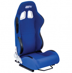Sportovní polohovatelná sedačka Race Sport látková modrá