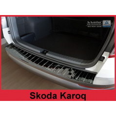 Ochranný panel zadního nárazníku Škoda Karoq  nerez černá lesklá