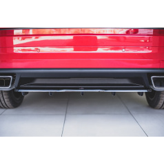 Středový spoiler pod zadní nárazník s žebrováním pro Škoda Kodiaq RS, Maxton Design (Carbon-Look)