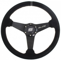 Sportovní volant WRC SLIDE II černý (semiš potah) 350 mm