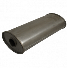 Univerzální ocelový výfukový tlumič š190 x d450 x v125mm ( 55 mm vstup)