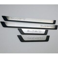 Nerez vnitří prahové lišty s podlepením Škoda Superb II 2008-15