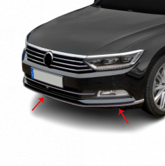 Nerez spodní lip s podlepením Omtec VW Passat 2015-19 (3 ks)