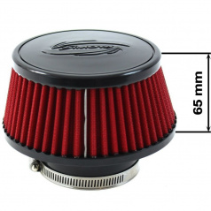Sportovní vzduchový filtr Simota bavlněný plochý 60-76 mm RED