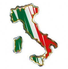3D logo  vlajka Itálie 35x66 mm