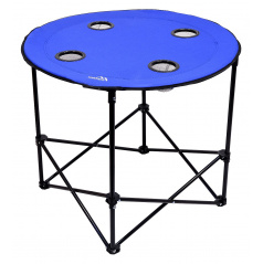 Stůl kempingový skládací SPLIT modrý