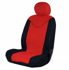 Univerzální potah sedadla černo/červené