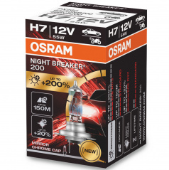 Xenon výbojka H7 Osram NIGHT BREAKER LASER 12V 3900K +200% 1 ks