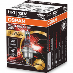 Halogenová žárovka Osram H4 NIGHT BREAKER LASER 12V 3900K +200% 1 ks