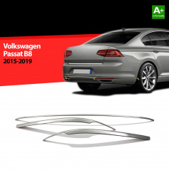 Nerez lišta zadního nárazníku VW Passat B8 sedan 2014-19 3 ks