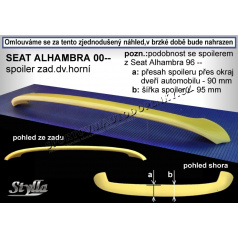 SEAT ALHAMBRA II (00+) spoiler zad. dveří horní (EU homologace)