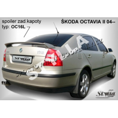 Škoda Octavia II HTB (04+) spoiler zad. kapoty (EU homologace)