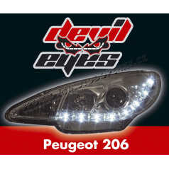 Peugeot 206  Devil Eyes chrom