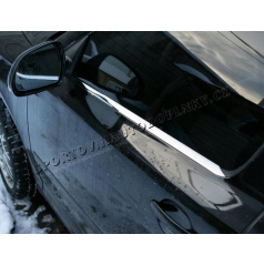 Škoda Octavia II Limousine 04-12 - NEREZ chrom spodní lišty oken - OMSA LINE