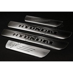 Hyundai Getz - NEREZ chrom prahové lišty - OMSA LINE