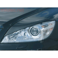 Kryty světlometů Milotec Bad look (mračítka) - ABS černý, Škoda Octavia II. Facelift