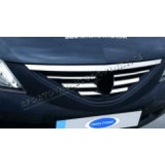 Dacia Logan - nerez chrom lišty přední masky OMSA