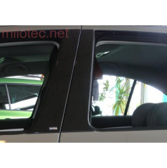 Kryty dveřních sloupků Milotec - ABS černá metalíza, Škoda Octavia  I sedan
