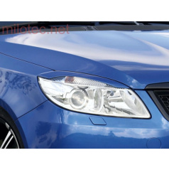 Kryty světlometů Milotec (mračítka) - ABS černý, Škoda Fabia II Facelift / Roomster Facelift